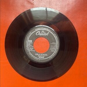 WINGS Capitol Records Vinyl 45 RPM